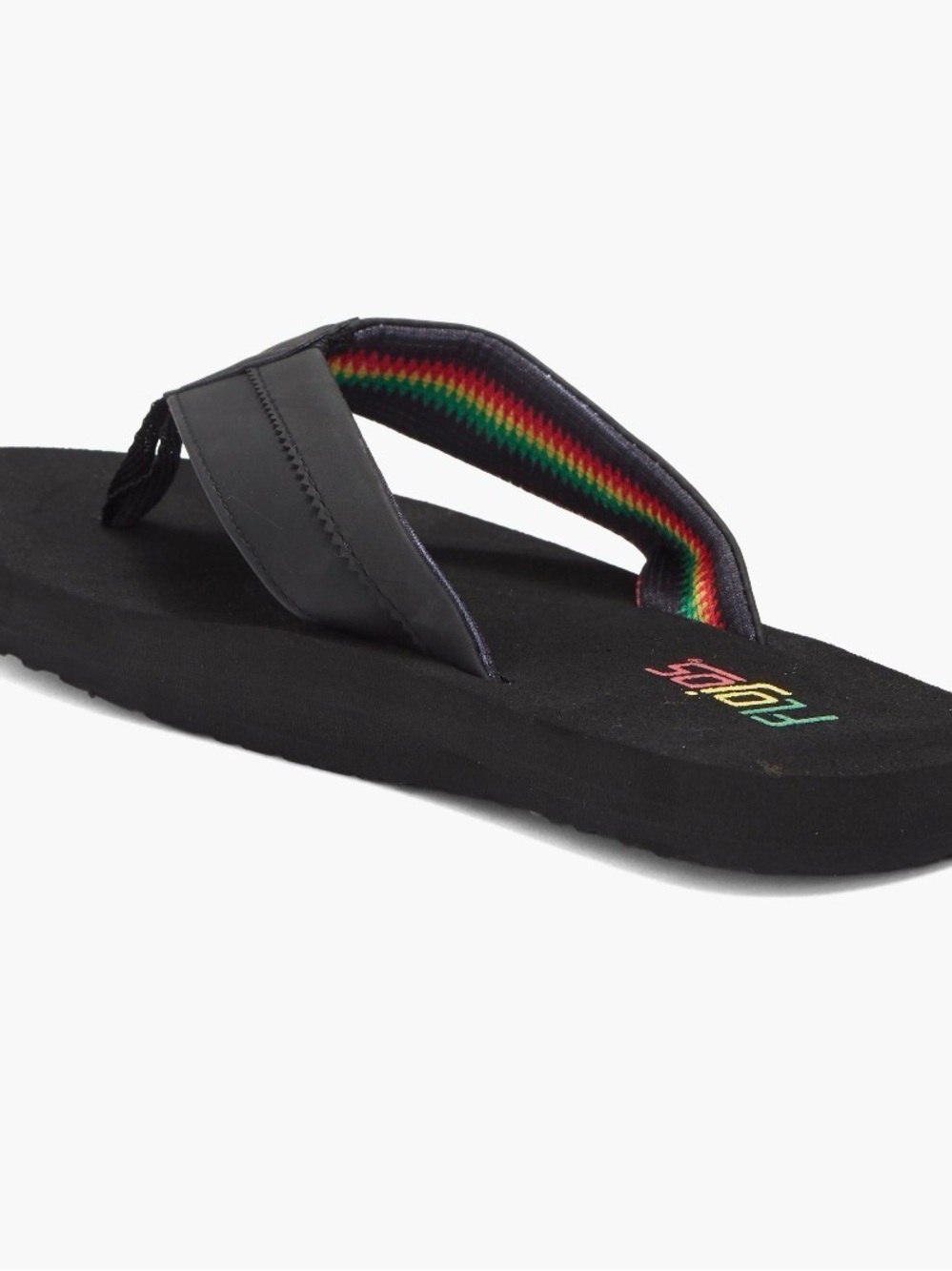 ✅NEW “FLOJOS” Bandera Flip Flop with Subtle Rainbow Logo